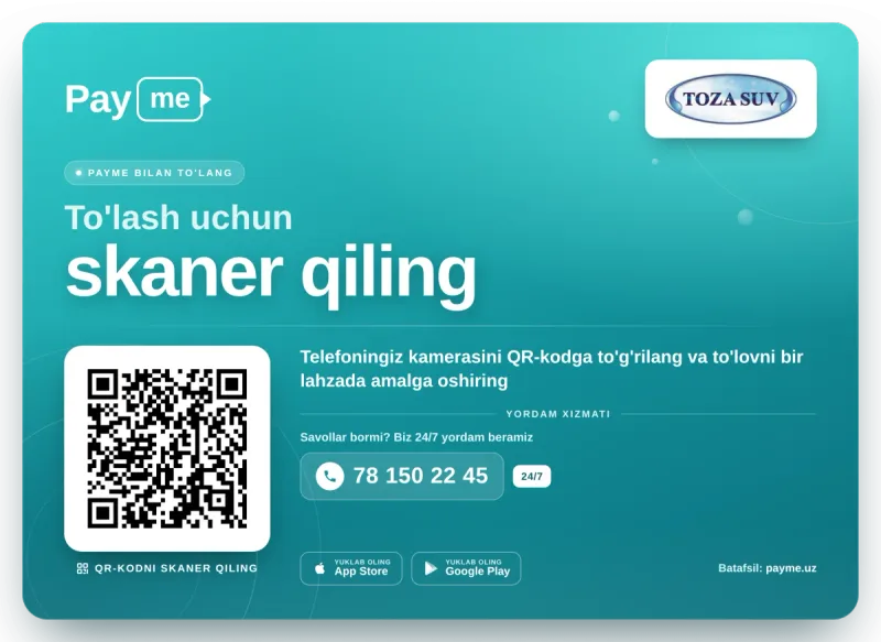 Payme орқали тўлов